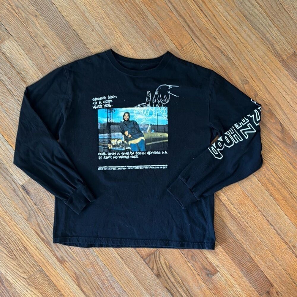 2019 BOYZ N THE HOOD Tee Shirt, Size L Long Sleeve Ice Cube